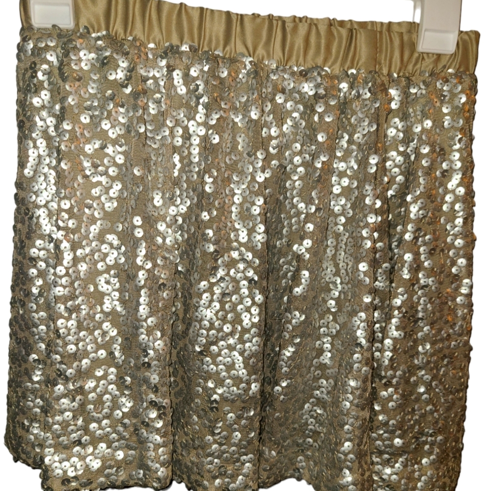 CHEROKEE Sequins formal girl mini skirt .